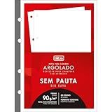 Tilibra Refil Tiliflex Para Caderno Argolado Colegial Académie 80 Folhas Sem Pauta 90 Gramas
