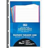 Tilibra Refil Tiliflex Para Caderno Argolado Universitário Borda Colorida Académie 20x27 5cm 4 Cores 96 Folhas