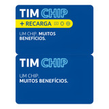Tim Chip Kit 10 Unidades 2 Sem Recarga E 8 Com Recarga