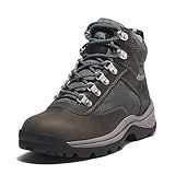 Timberland Bota Feminina De Cano Médio Com Borda Branca- Cinza Médio De Flor Integral- 37