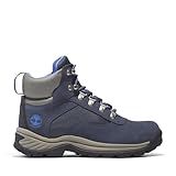 Timberland Bota Feminina De Cano Médio Impermeável Com Borda Branca- Camurça Azul Escuro- 38 M- Camurça Azul Escuro- 37