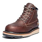 Timberland PRO Men-s Gridworks Moc Soft Toe Waterproof Industrial Boot- Brown- 10-5 M US