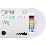 Time Code Serato 12 Transparente Sticker Lock Vinyl par 