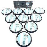 Time De Futebol De Botão Vidrilha 45mm Argentina