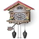 TIMEGEAR Relógio Cuco Com Modo Noturno E Movimento De Quartzo Em Estilo Tradicional Alemão