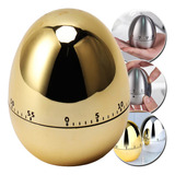 Timer Cozinha Dourado Prata Temporizador Analógico Cozinhar