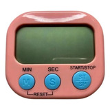 Timer Cronometro Digital De Cozinha Com Imã Geladeira Rosa