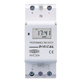 Timer Temporizador Digital Trilho Din 220v 16a