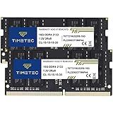 Timetec Kit De 32 GB  2 X 16 GB  DDR4 SODIMM Para Intel NUC KIT Mini PC HTPC NUC 2133MHz PC4 17000 Non ECC Unbuffered 1 2V CL15 Dual Rank 260 Pin Computer Memory Ram Module Upgrade  32GB KIT 2x16GB  