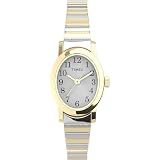 Timex Relógio Com Pulseira De Expansão Cavatina  Dois Tons Prateado  Relógio De Quartzo