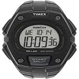 Timex Relógio Esportivo Masculino Clássico De Quartzo Ironman Com Pulseira De Plástico Preto 18 Modelo TW5M46100 