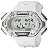 Timex Relógio Feminino Ironman 30 Lap Digital De Quartzo Tamanho Médio Branco Prateado Digital