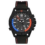 Timex Relógio Masculino Expedition North Tide-temp-compass 43 Mm, Preto/preto/metálico, Moderno