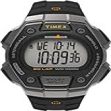 Timex Relógio Masculino T5K821 Ironman Classic 30 Com Pulseira De Resina Preto Laranja