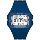 Timex Relógio Unissex Ironman Clássico De 40 Mm Pulseira Azul Com Mostrador Digital E Caixa Azul Azul