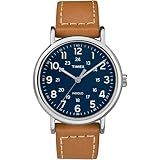 Timex Relógio Weekender  Com Pulseira De Couro  Marrom Azul
