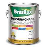 Tinta 3 6lt Emborrachada Impermeabilizante Branco Brasilux