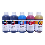 Tinta 4x250ml Cmyk C9021 Corante + 250ml Black Pigment C9020