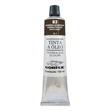 Tinta A Óleo Corfix 190ml Bisnaga Gr1 Sombra Queimada 83 Cor Do Óleo Preto