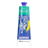 Tinta Acrilica Acrilex 59ml Acrylic Colors Cor 332 Verde Permanente Escuro