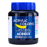 Tinta Acrílica Acrylic Colors 250ml Preto 320 Acrilex