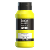 Tinta Acrílica Basics Fluid 118ml Fluorescent Yellow