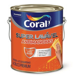Tinta Acrílica Coral Super Lavável Eggshell Gelo Galão 3 