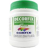 TINTA ACRÍLICA DECORFIX FOSCA BRANCO 301 250ML CORFIX