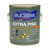 Tinta Acrilica Eucatex Premium Extra Piso Preto 3 6l Fosco