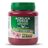 Tinta Acrílica Fosca Artesanato Acrilex 250ml Ótima Cobertur Cor Cereja