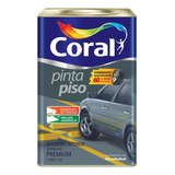 Tinta Acrílica Fosca Pinta Piso Cinza Escuro 18l Coral