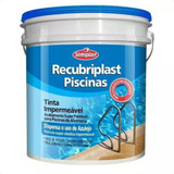 Tinta Acrílica Impermeável Para Piscina Alvenaria 10lt Azul