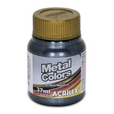 Tinta Acrílica Metal Colors 37ml Preto 520 Acrilex