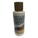 Tinta Acrilica Metal Colors 60 Ml Acrilex Diversas Cores Cor Branco metalico
