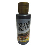 Tinta Acrílica Metal Colors Preto 520 Acrilex 60ml