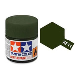 Tinta Acrílica Mini - Xf-11 Verde Escuro Fosco - 10 Ml - Tam