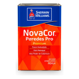 Tinta Acrílica Novacor Paredes Pro 18 Litros Fosco Aveludado Cor Branco Fosco