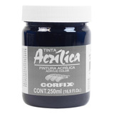 Tinta Acrílica Pintura Tela Gris De Payne 250ml Corfix Pote