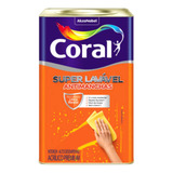 Tinta Acrílica Premium Coral Super Lavável 18l Branco Gelo