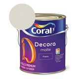 Tinta Acrílica Premium Fosco Decora Matte Gelo Coral 3 6l