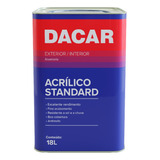 Tinta Acrilica Standard 18l