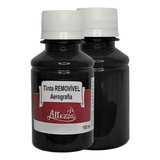 Tinta Aerografia P Pigmentação Barba E Cabelo 100 Ml Preta