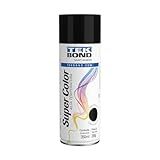 Tinta Aerossol Super Color Tekbond Preto Brilhante Alta Temperatura 350ml 250g