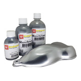 Tinta Anodizada Espelhada Kit Cromo Base Preta Verniz Pu