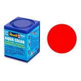 Tinta Aqua Color Laranja Luminoso Fosco 18ml 25 Revell 36125