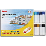 Tinta Aquarela Pentel 24 Cores Water Colors Htp 24