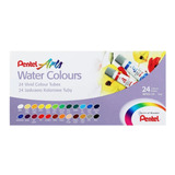 Tinta Aquarela Pentel Arts Water Colours C 24 Cores Wfrs 24