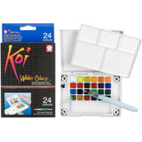 Tinta Aquarela Sakura Koi Water Colors 24 Cores