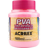 Tinta Artesanato Pva Fosca 100ml Acrilex