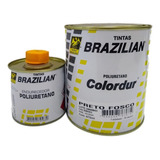 Tinta Automotiva Pu Preto Fosco 900ml C Catatalisador